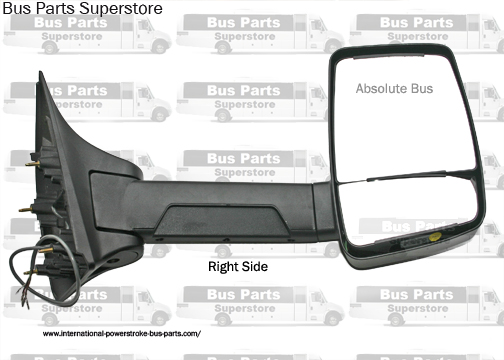 Velvac Bus & RV Side View Mirror Right Side Power Integrated Mirror Head. Shuttle Bus Mirror. Ford F-Series